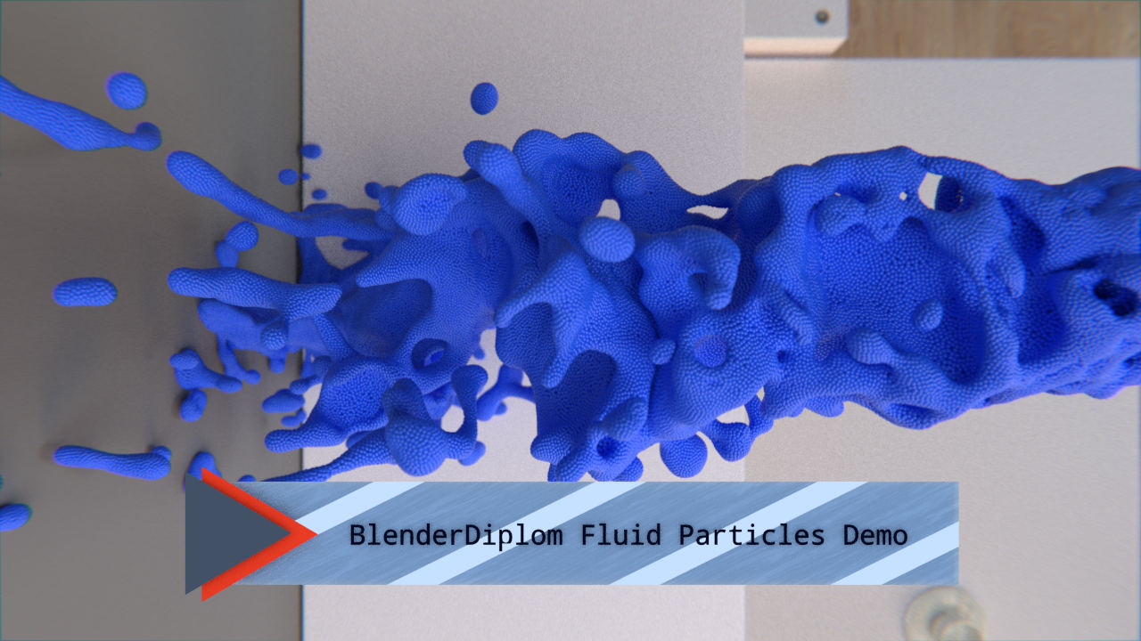 Blender Fluid Particle Demo
