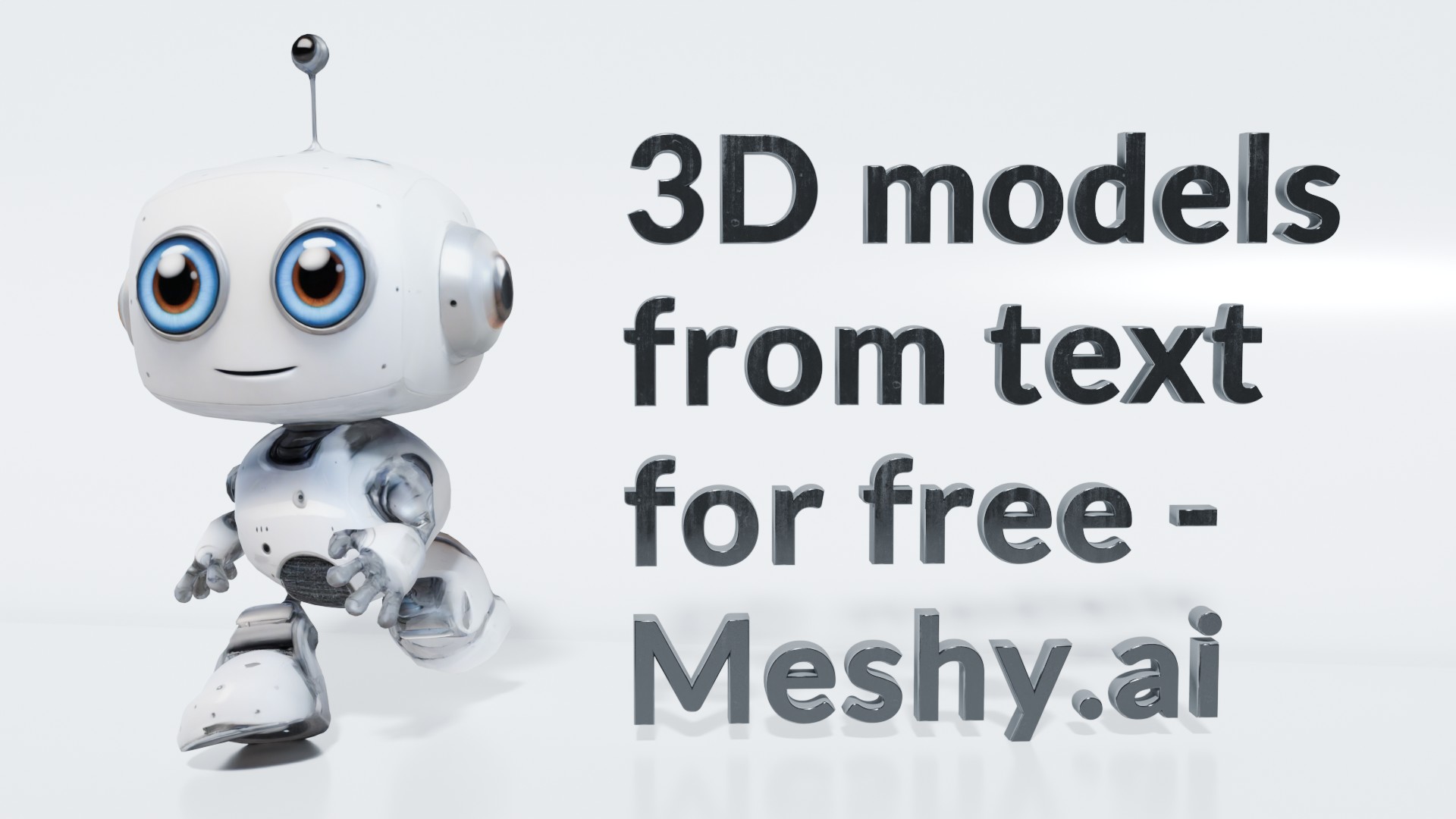 3D models from text promts thanks to meshy ai.